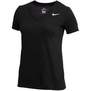 Nike Women's Black Dri-Fit V-Neck T-Shirt Size M NWT